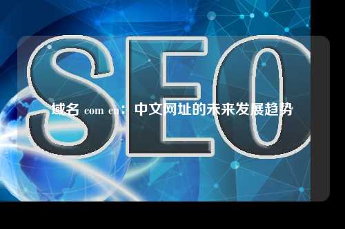 域名 com cn：中文网址的未来发展趋势