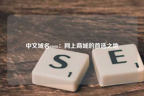 中文域名com：网上商城的首选之地