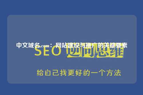 中文域名.com：网站建设与推广的关键要素